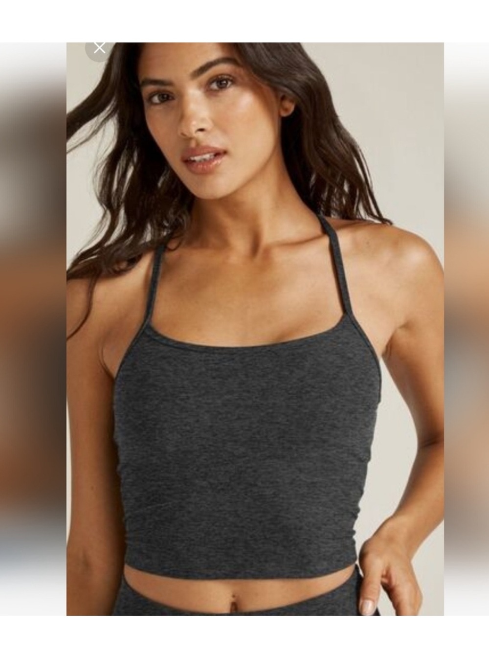 Beyond Yoga Spacedye Slim Racerback Cropped Tank size Large